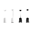 Cylinders 4inch Pendant & Cable Suspended