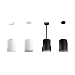 Cylinders 8inch Pendant & Cable Suspended EM