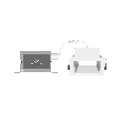 NYX 4inch Square Direct Mount-CW