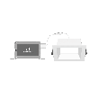 NYX 6inch Square Direct Mount-WW-Side